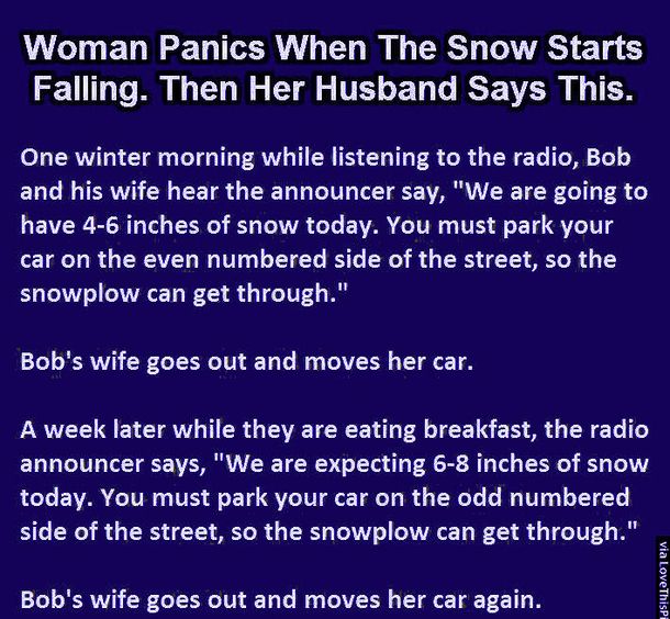Woman Panics…
