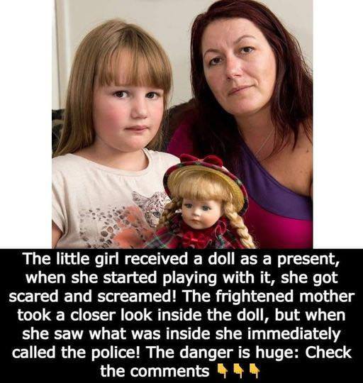 The young child received a doll as a gift; however, when she tried to play with it, she became terrified and screamed!