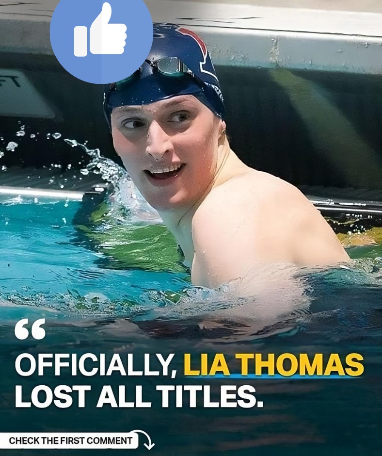 Officially, Lia Thomas lost all titles.